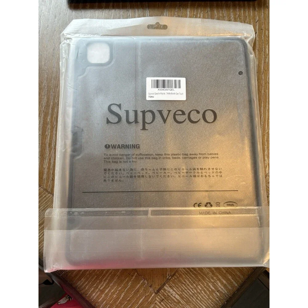Supveco “Do Not Touch” iPad Air Case Fits 4th/5th/6th/7th Gen With Pencil Holder